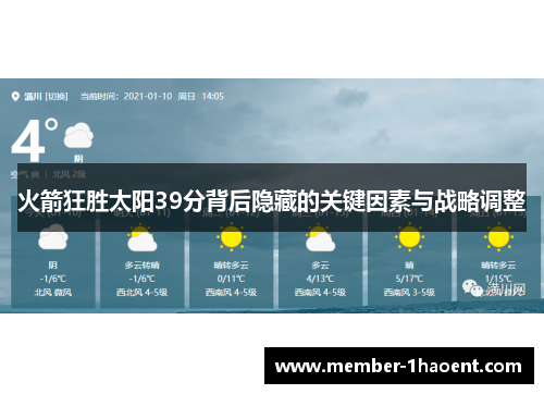 火箭狂胜太阳39分背后隐藏的关键因素与战略调整 火箭狂胜太阳39分背后隐藏的关键因素与战略调整