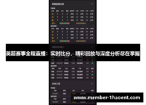 英超赛事全程直播：实时比分、精彩回放与深度分析尽在掌握